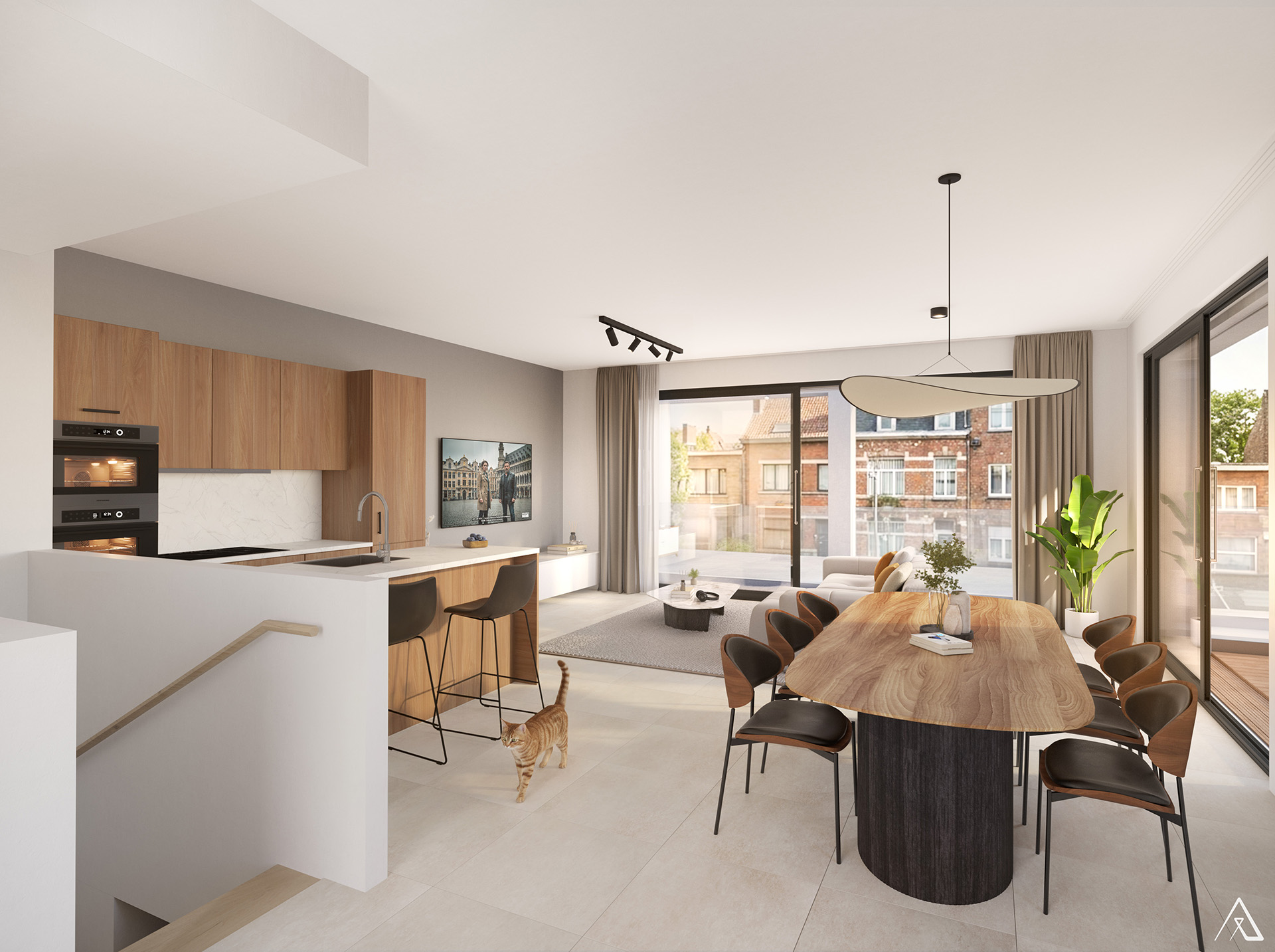 BE Bruxelles projet Stock L commercialisation Vue INT A22 C01 SEJOUR 02 251121