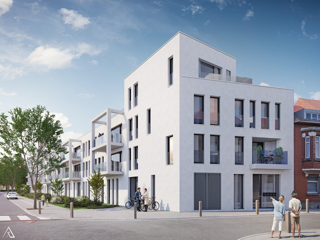 Vue extérieure de la résidence Stock-L à Woluwe-Saint-Pierre